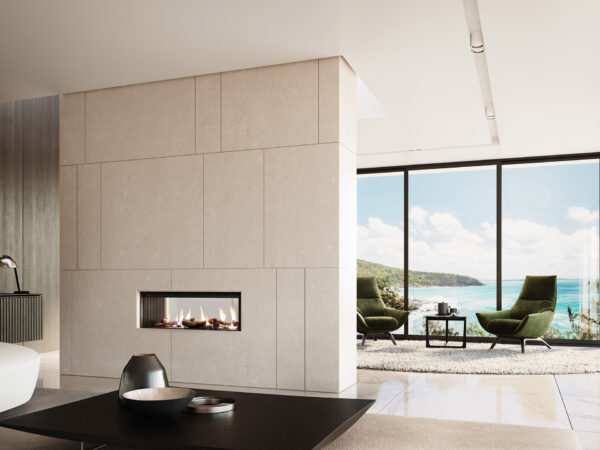 LS 1000 Gas Fire - Double Sided