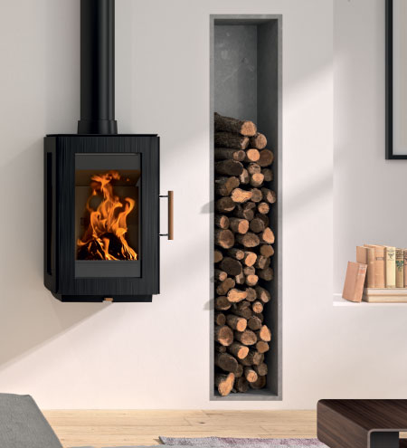 Hergóm Glow Wood Fireplace Wallmount