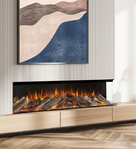 Evonic Volante 1800 Black Edition Electric Fireplace