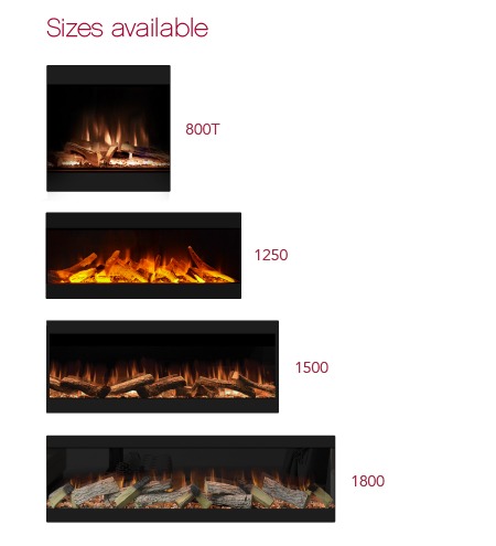 Evonic Volante 1800 Black Edition Electric Fireplace - Image 4
